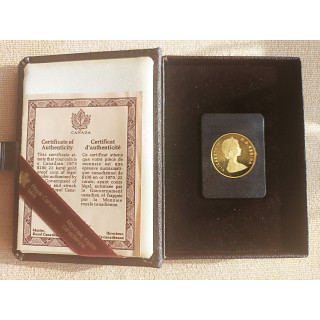 Złota moneta kolekcjonerska 1/2 uncji Canadian Mint 1979 certi