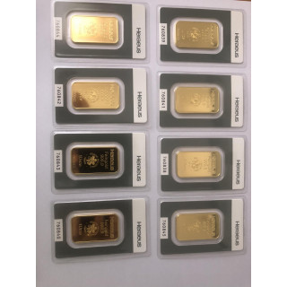 Sztabki złota 1 oz uncja, 10 sztuk, Mennica Skarbowa