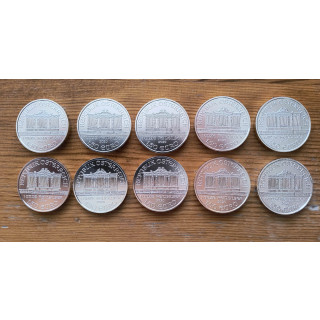 Wiedeński filharmonik 1oz, 2020 rok, 10 sztuk