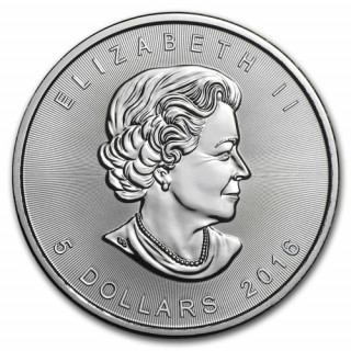Kanadyjski Liść Klonowy 1oz Ag - monety w tubach z masterboxa