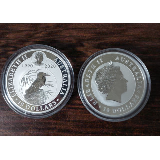 Srebrne monety 10 oz 4 szt