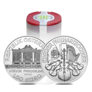 Wiedeński Filharmonik 2022 1oz Ag - NOWE MONETY - tuby/masterbox