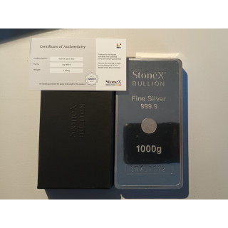 Sztaba srebra 1kg StoneX