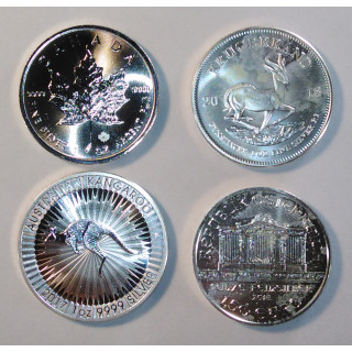 Kupię srebrne monety bulionowe 1oz, od 1 sztuki