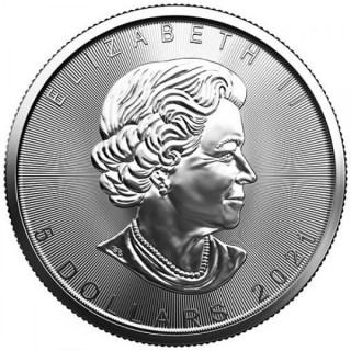 1 oz Silver Maple Leaf Coin (2022 ) Dowód zakupu