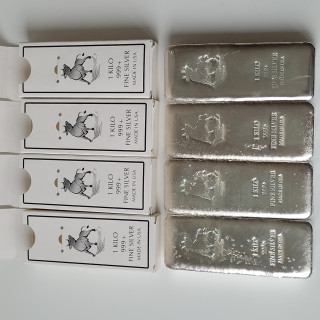 Sztabka srebra Ag999 1000g /1kg
