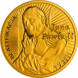 2 Złote Monete 100 zł Beatyfikacja Jana Pawła II