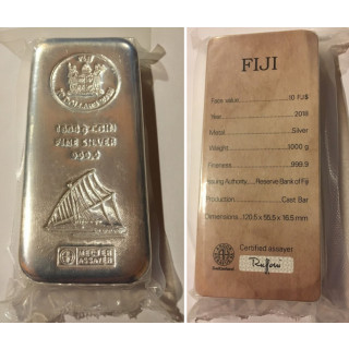 Srebro sztabka LBMA 1kg 99,9% oryginalne opakowanie, certyfikat