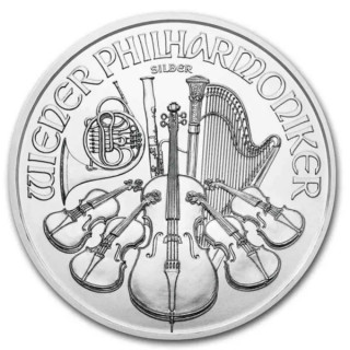 Filharmonik Wiedeński 1oz Srebro 2022