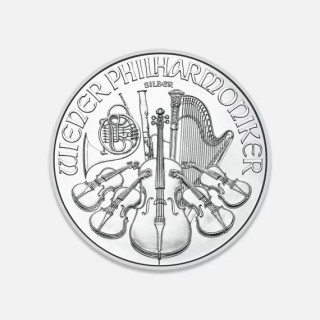 Srebrna moneta Wiedeńscy Filharmonicy 1 uncja