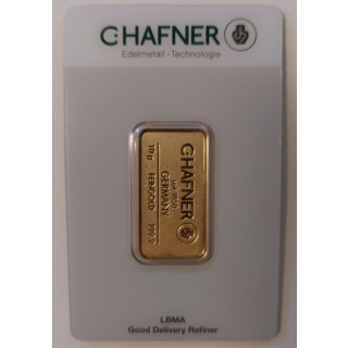 sztabka złota 10 g Chafner 1 szt.