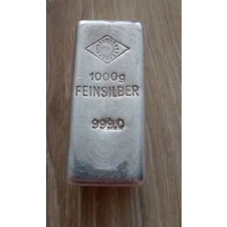 SZTABKA SREBRA 1 KG OGUSSA