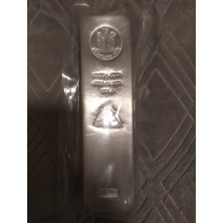 Srebrna sztabka 5kg z nominałem
