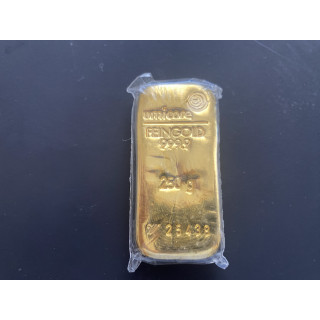Złoto, 1x sztabka 250g