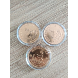 Krugerrand złote monety 1 oz 3 szt