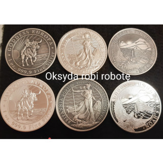 Monety srebrne 1 uncja OKSYDA