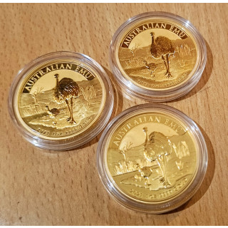 Emu Australijskie 1 oz moneta złota trzy szt. lub pojedynczo