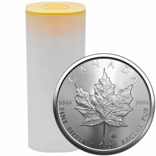 Kanada Liść Klonu - 25 szt -1oz Tuba Mennicza
