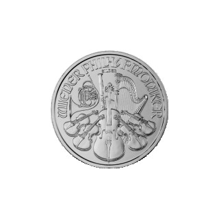 Srebrne monety Wiedeński Filharmonic
