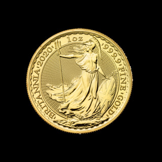 Britannia 1 uncja 2020 złota etui