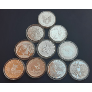 Srebrne monety 1oz + Rękawiczki Gratis*