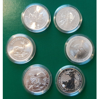 Pakiet srebrnych monet Kanon 6x1oz
