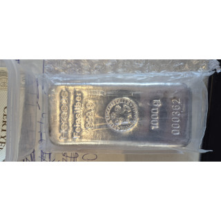 Sztabka srebra 1 kg