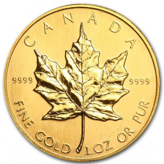 Moneta 1 uncja Kanadyjski Liść Klonowy
