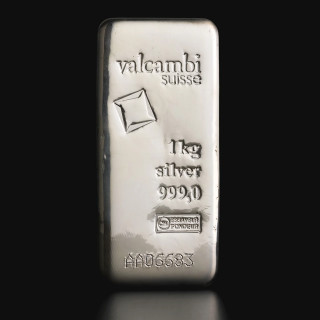 Sztabka srebra 1 kg Valcambi