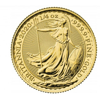 Złoto złota moneta 1/4 OZ Britannina 2022, certipack