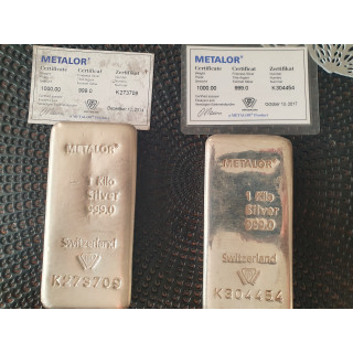 METALOR 1kg silver