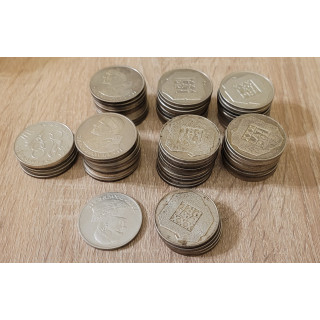 Junk Silver, 70sztuk, 20.4 oz, 44xMapka, 21xPapież, 5xOlimpiada
