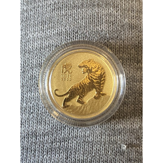 Złoty Lunar III Rok Tygrysa 1/10 uncji złota 2022
