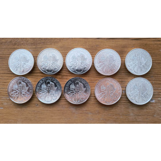 Wiedeński filharmonik 1oz, 2020 rok, 10 sztuk
