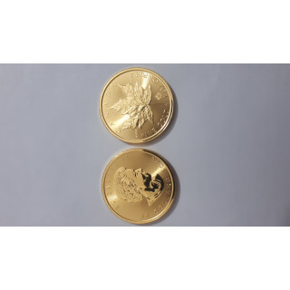 Złote monety 1oz Liście klonowe 10 sztuk.