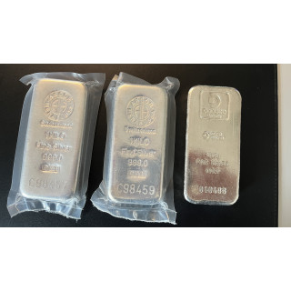 Sztabki srebra 1000g