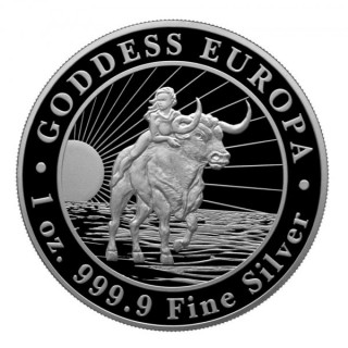 Goddess Europa srebrne monety 100szt