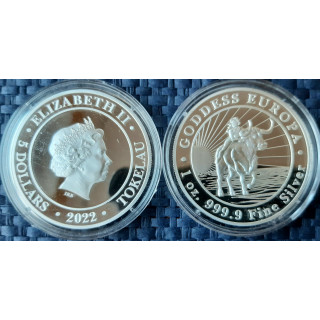 *GODDESS * EUROPA* Silver 999,9 tuba