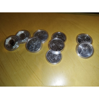 9 sztuk srebrnych 1 uncjowych monet