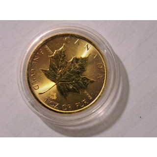 Złota moneta - Kanadyjski Liść Klonowy / Królowa Elżbieta