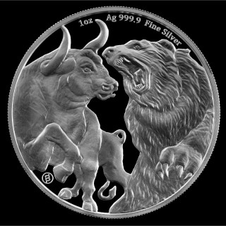 Bull & Bear 100 sztuk monet w tubach prosto z mennicy Bulmint